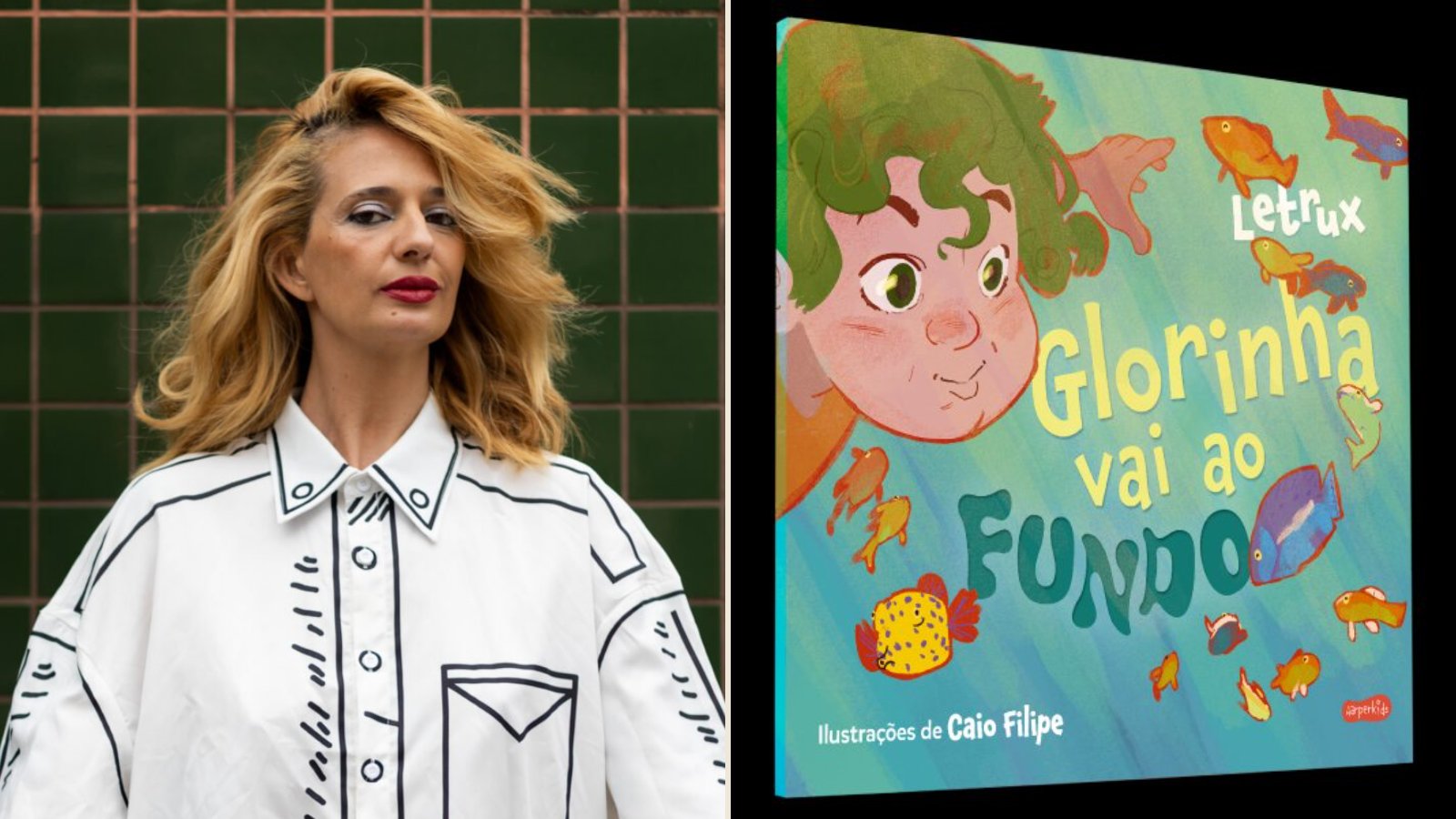 Letrux estreia na literatura infantil com livro sobre uma menina que tem medo do mar fundo